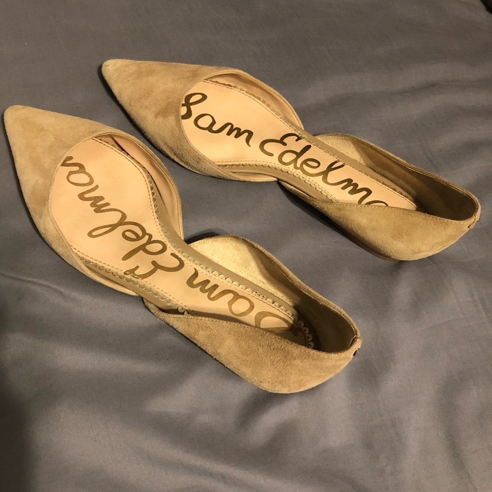 Sam Edelman suede pointed toe flats